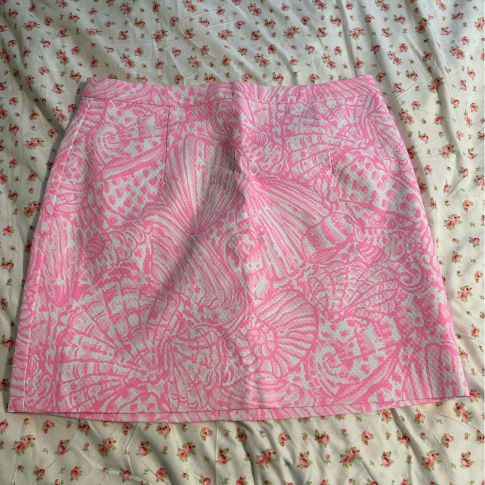 Lilly Pulitzer Pink and White Skirt